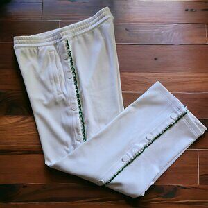 NWOT TORY BURCH SPORT ( S ) White w Ribbon Trim White Snaps